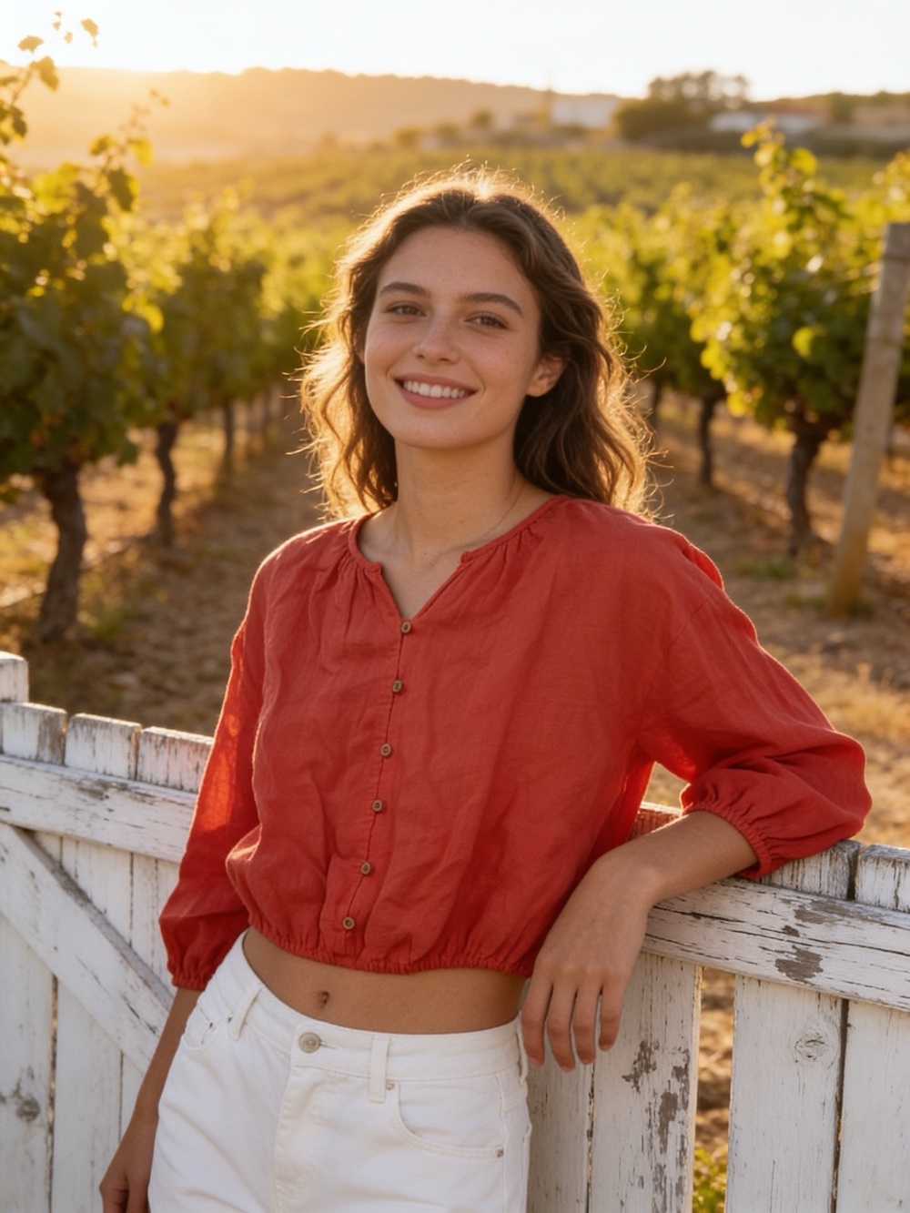 Zara 100% Linen Crop Top size 13/14